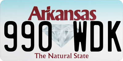 AR license plate 990WDK