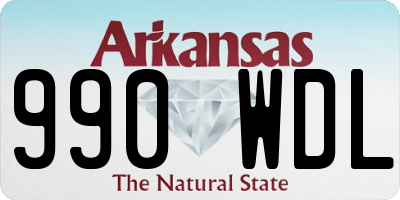 AR license plate 990WDL