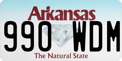 AR license plate 990WDM