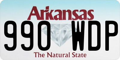 AR license plate 990WDP