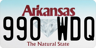 AR license plate 990WDQ