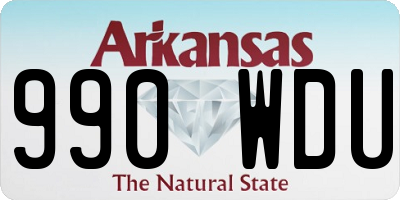 AR license plate 990WDU