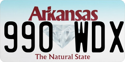 AR license plate 990WDX