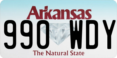 AR license plate 990WDY