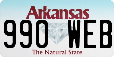 AR license plate 990WEB