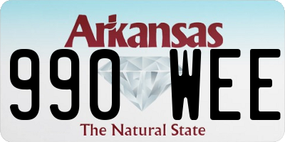 AR license plate 990WEE