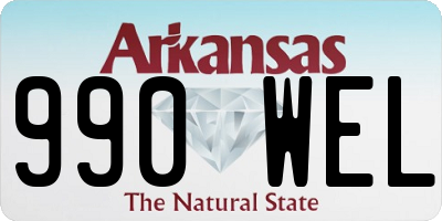 AR license plate 990WEL