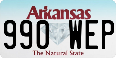 AR license plate 990WEP