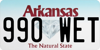 AR license plate 990WET