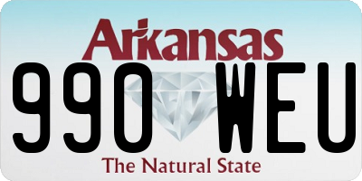 AR license plate 990WEU
