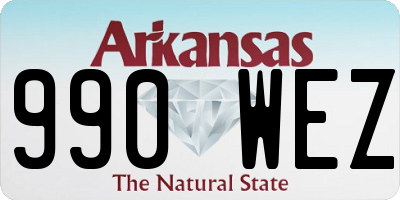 AR license plate 990WEZ