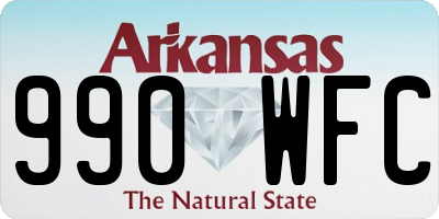 AR license plate 990WFC