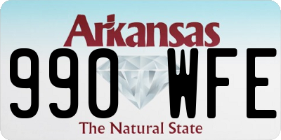 AR license plate 990WFE