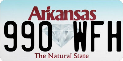 AR license plate 990WFH