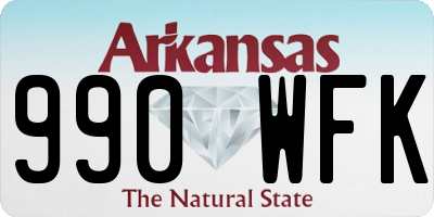 AR license plate 990WFK