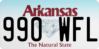AR license plate 990WFL