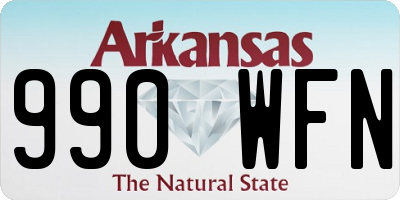 AR license plate 990WFN
