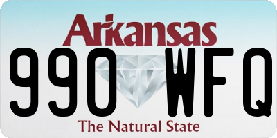 AR license plate 990WFQ