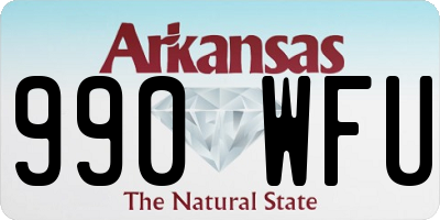 AR license plate 990WFU
