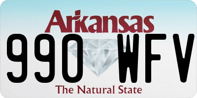 AR license plate 990WFV