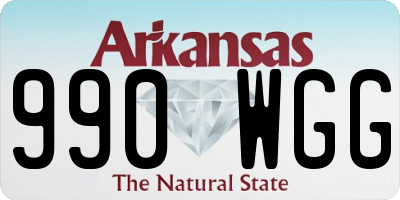 AR license plate 990WGG