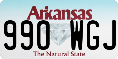 AR license plate 990WGJ