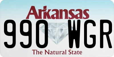 AR license plate 990WGR