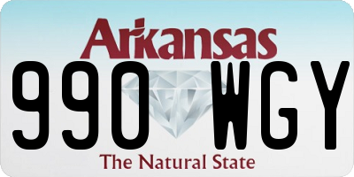AR license plate 990WGY