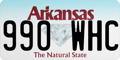 AR license plate 990WHC