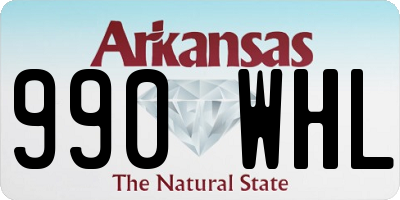AR license plate 990WHL