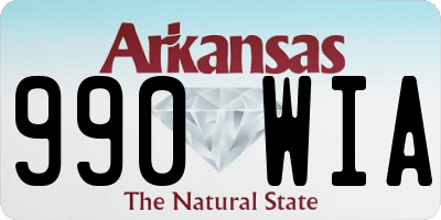 AR license plate 990WIA
