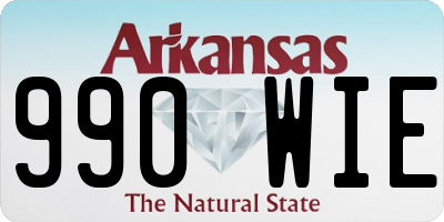 AR license plate 990WIE