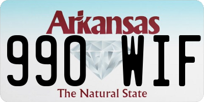 AR license plate 990WIF