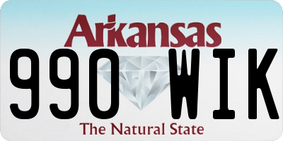 AR license plate 990WIK