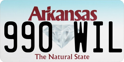 AR license plate 990WIL