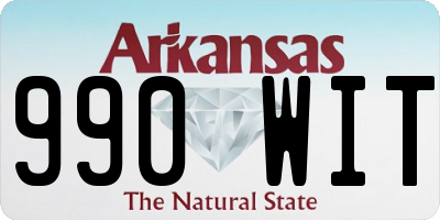 AR license plate 990WIT
