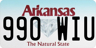 AR license plate 990WIU