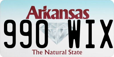 AR license plate 990WIX