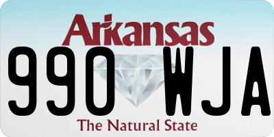 AR license plate 990WJA