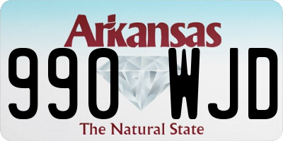 AR license plate 990WJD