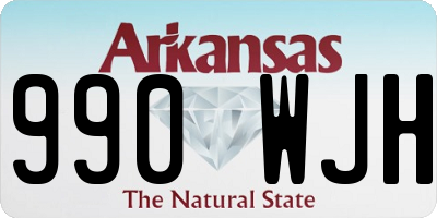 AR license plate 990WJH
