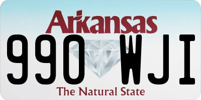 AR license plate 990WJI