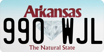 AR license plate 990WJL