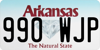 AR license plate 990WJP
