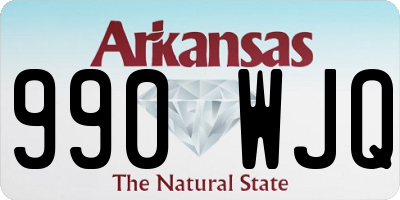 AR license plate 990WJQ