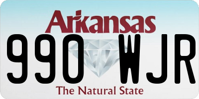 AR license plate 990WJR
