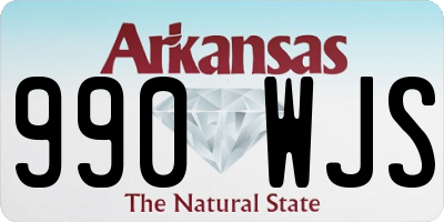 AR license plate 990WJS
