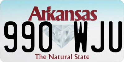AR license plate 990WJU