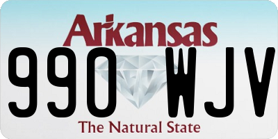AR license plate 990WJV