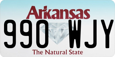 AR license plate 990WJY